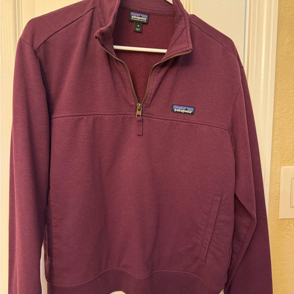 Patagonia Men's Zip-Up Sweater in Rich Purple